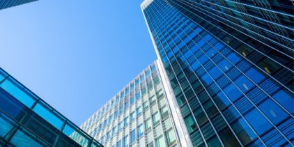 Business office building in London, England