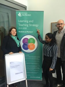 Ross, Sandra and Teeroumanee at the conference