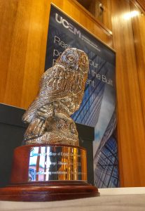 The Property Awards owl trophy