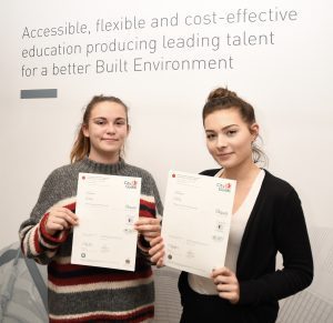 Nicole and Georgia with their awards