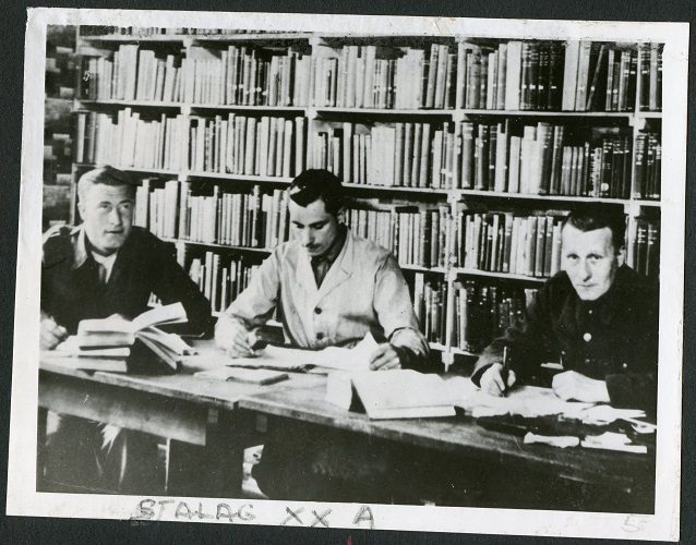 POWs studying in POW camp Stalag XXA located in Poland