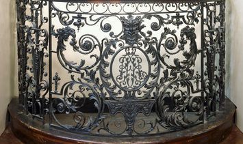 Wrought iron staircase