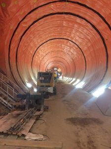 Construction of Crossrail at Farringdon station