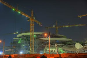 Construction of the Desert Rose Museum taking place