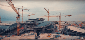Construction of the Desert Rose Museum taking place