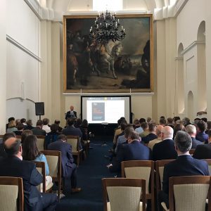 UCEM Principal, Ashley Wheaton, during his presentation at Blenheim Palace