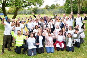 Volunteers at Courage Park