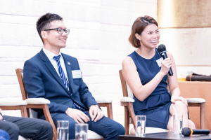 Alumni sharing stories at our Hong Kong centenary event