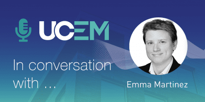 UCEM in conversation with... Emma Martinez podcast graphic