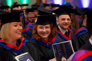 A graduate at the December 2019 UCEM Graduation