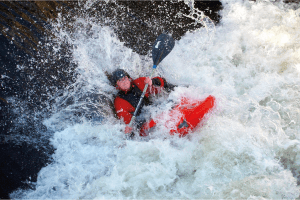 Ottilie kayaking