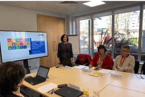 Dr Renuka Thakore presenting at the Sustainable Futures workshop