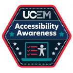 Accessibility awareness badge