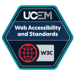 Web accessibility and standards badge