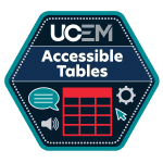 Accessible tables badge