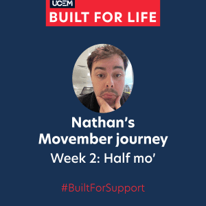Nathan's Movember journey Instagram graphic