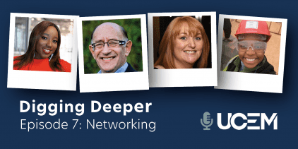 Networking podcast graphic