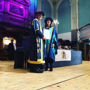 Susan Freeman receives her honorary doctorate
