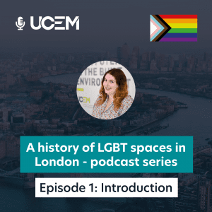 LGBT History Month podcast introduction Instagram graphic