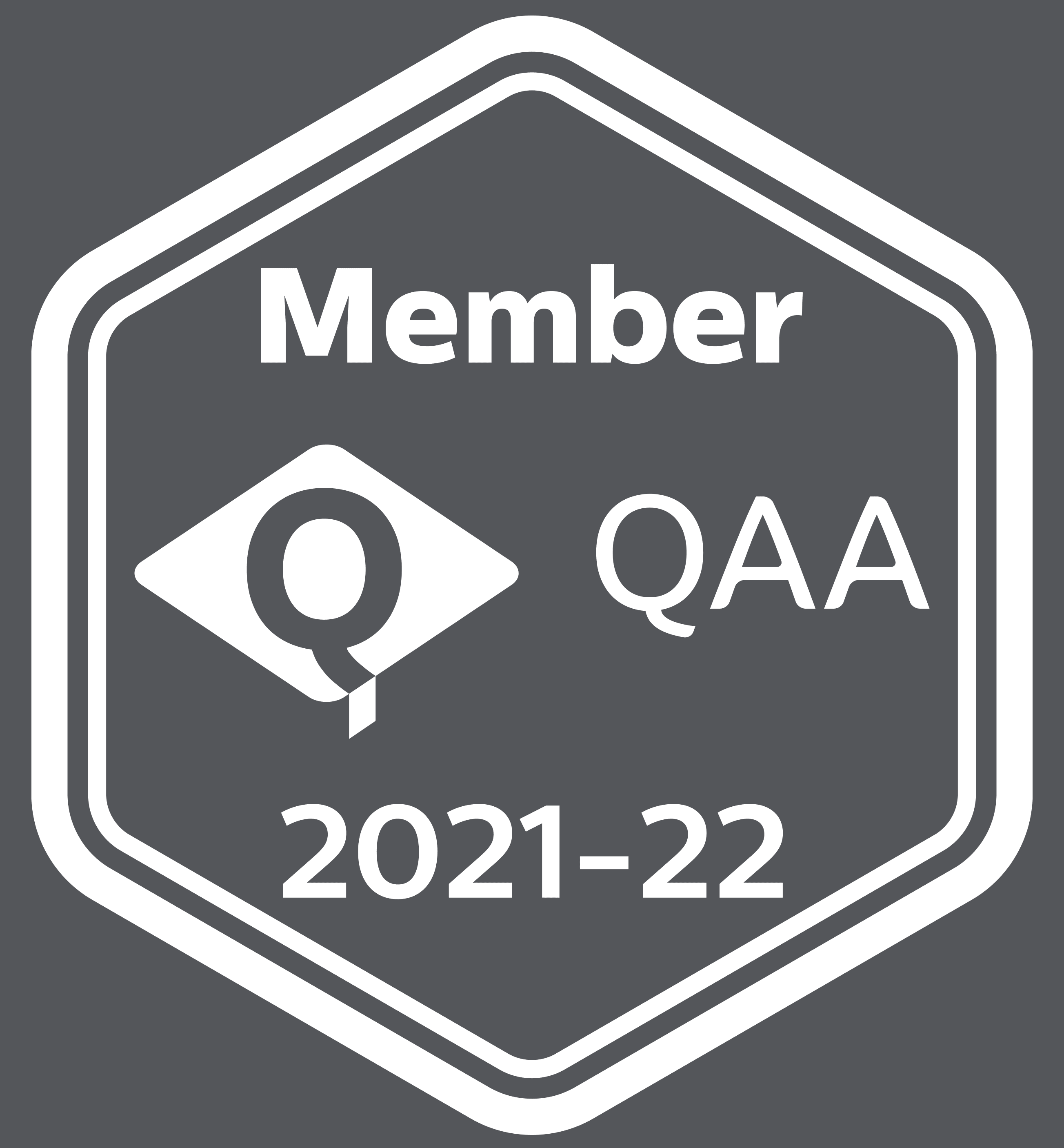 A logo of the membership of QAA 