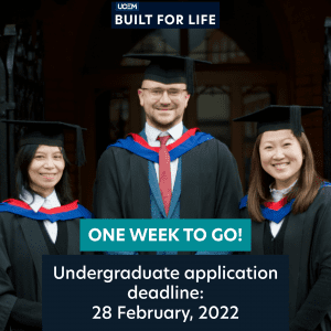 Undergraduate application deadline Instagram graphic