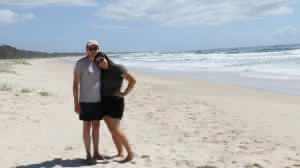 Elly and partner in Australia