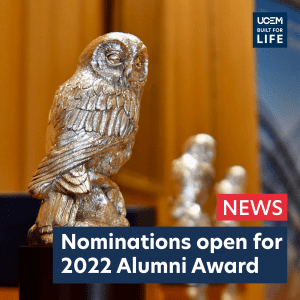 Alumni Award news story Instagram graphic