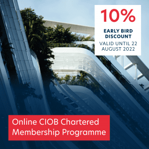 CIOB Chartered Membership Programme Instagram graphic