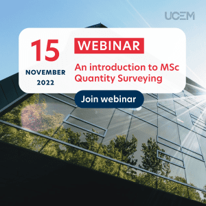 MSc Quantity Surveying webinar