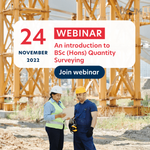 BSc Quantity Surveying webinar