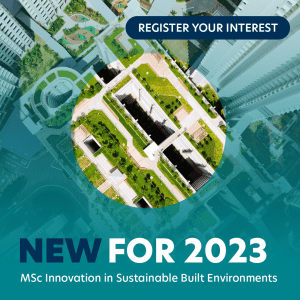MSc Innovation in Sustainable Built Environments for 2023