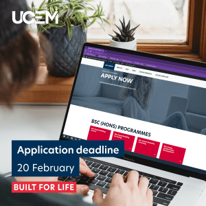 Apply now: deadline 20 February